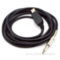 mono to USB chip bass noise reduction cable